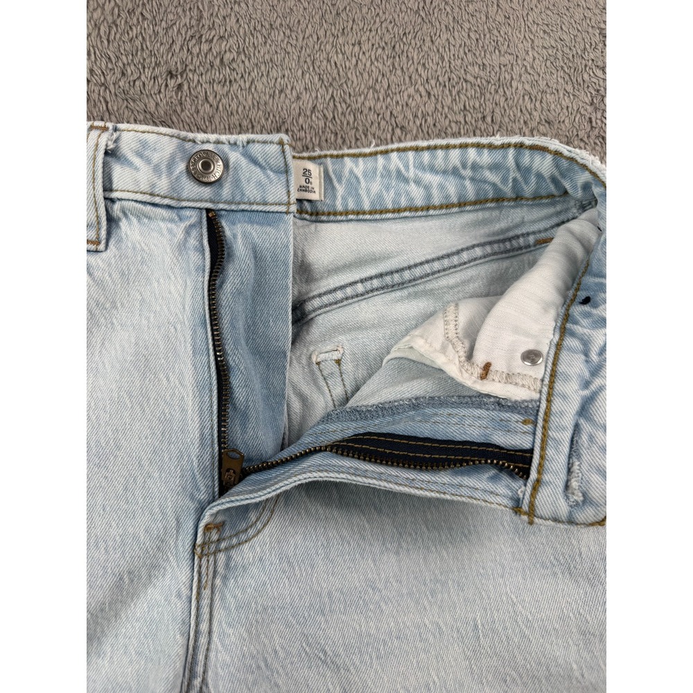 Abercrombie & Fitch Women's Jeans Size 25 Light Wash Curve Love 90s Relaxed - Picture 5 of 9